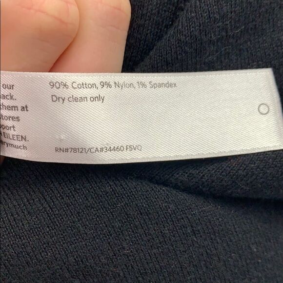 Eileen Fisher Black Textured Cropped Jacket - Picture 5 of 5